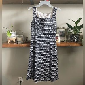New York & Co Navy & White Dress size 0